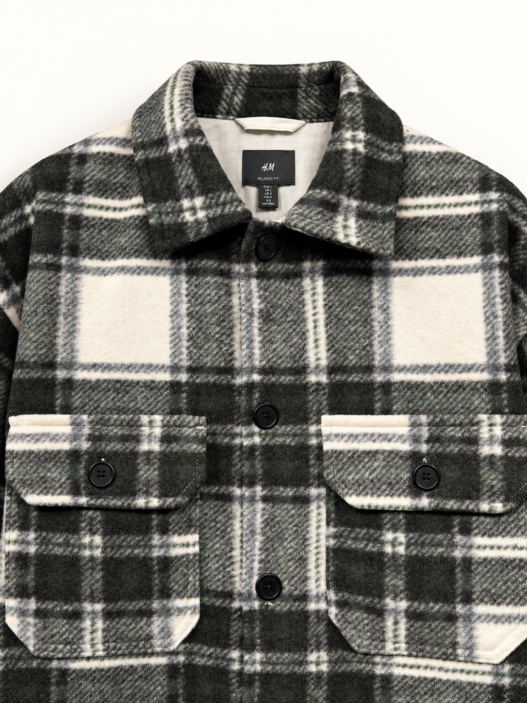 OVERSIZED PLAID SHACKET — 2