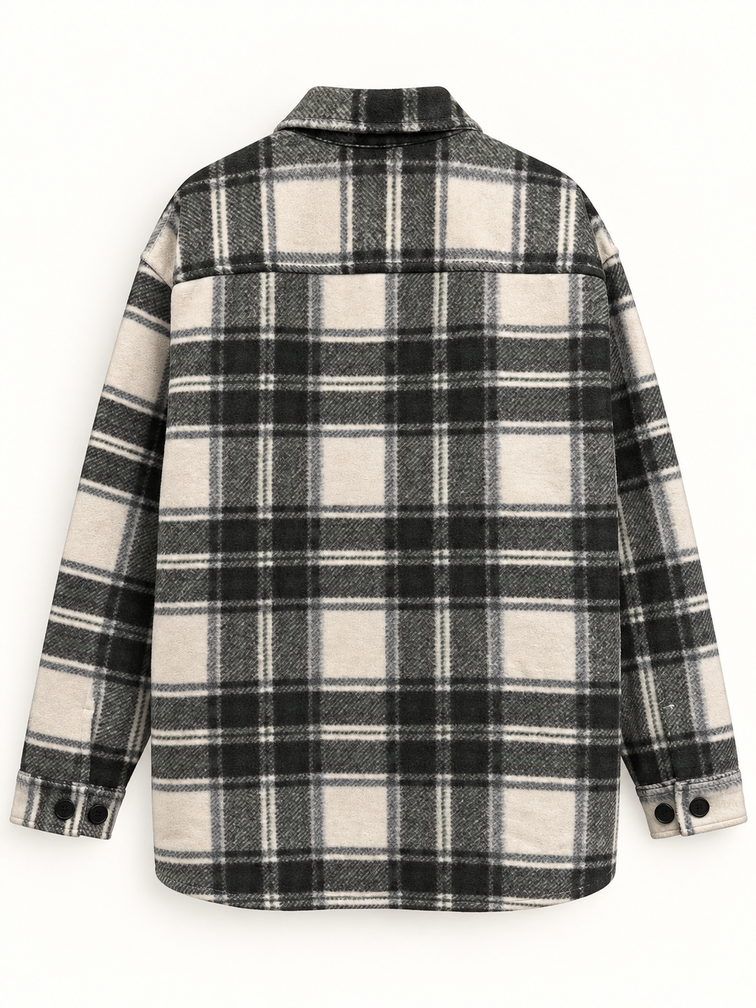 OVERSIZED PLAID SHACKET — 3