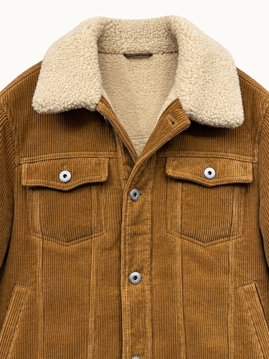 SHERPA COLLAR CORDUROY JACKET — 2
