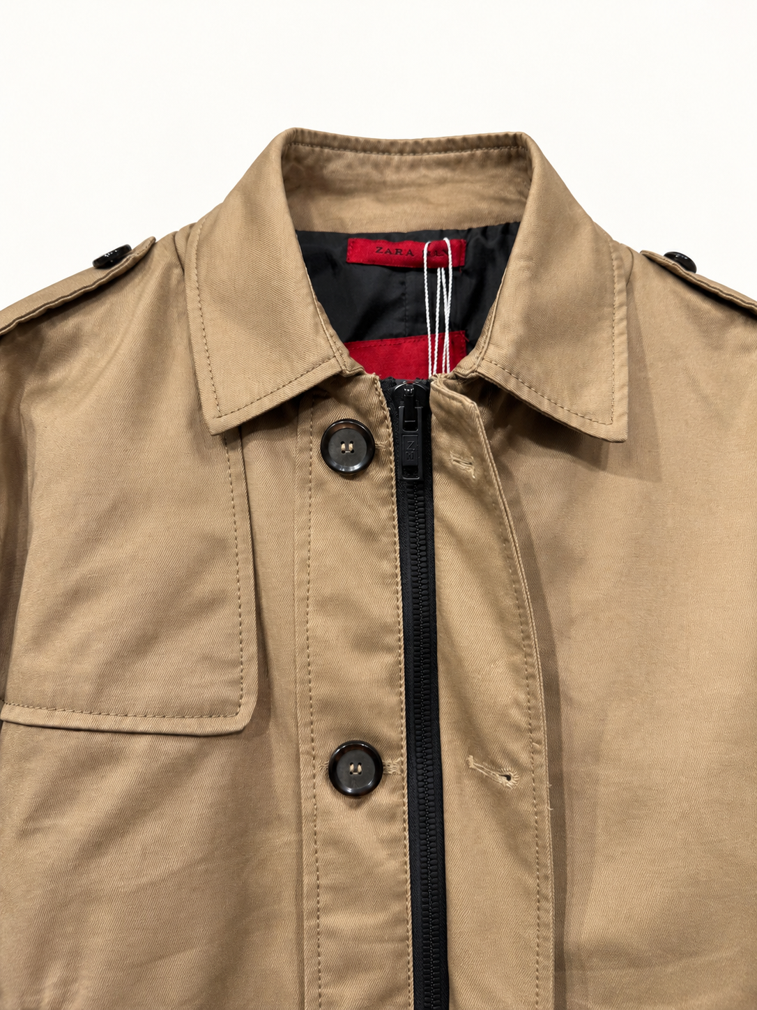 BEIGE TRENCH COAT — 2