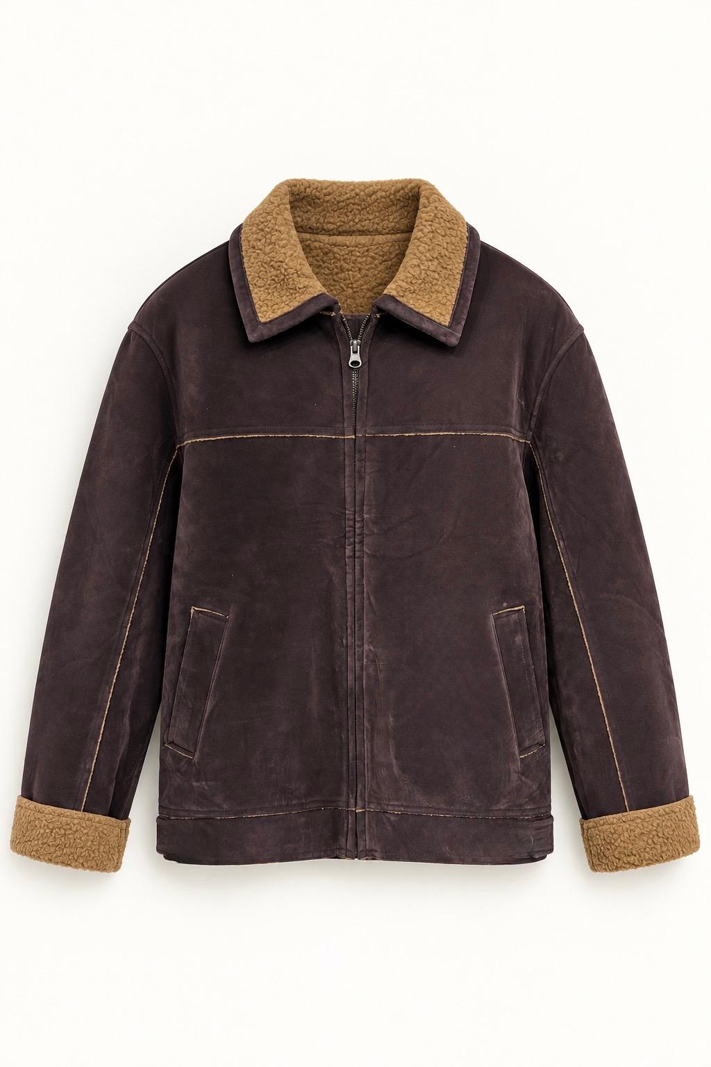 SHEARLING COLLAR JACKET