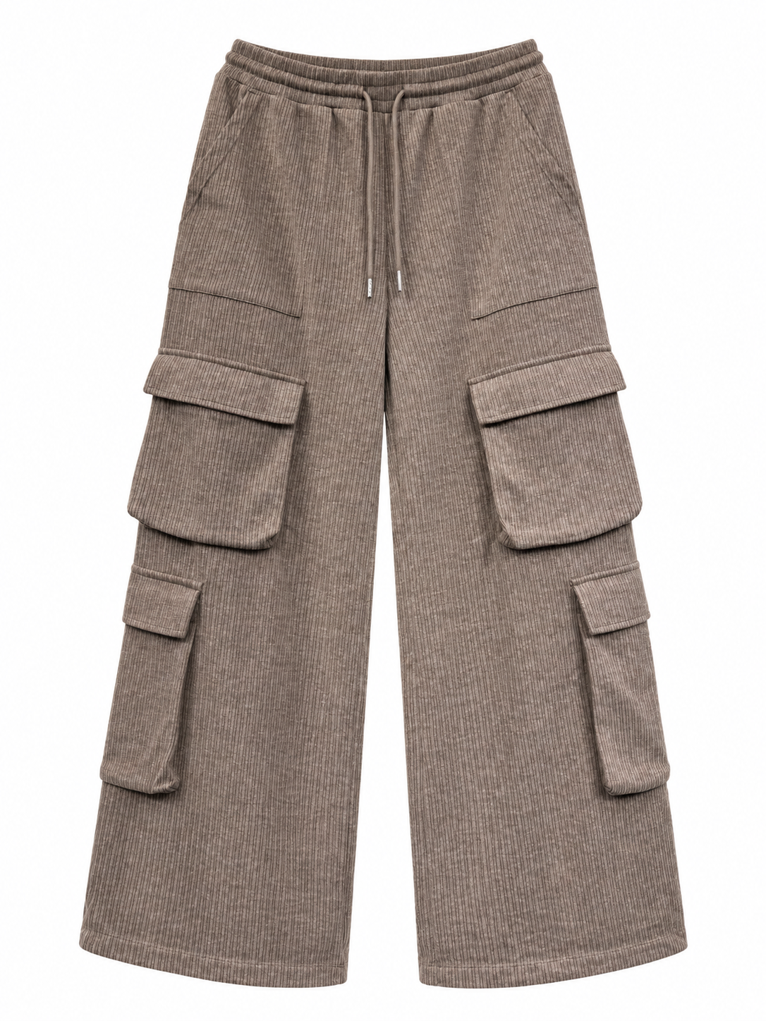 Wide-Leg Cargo Pants
