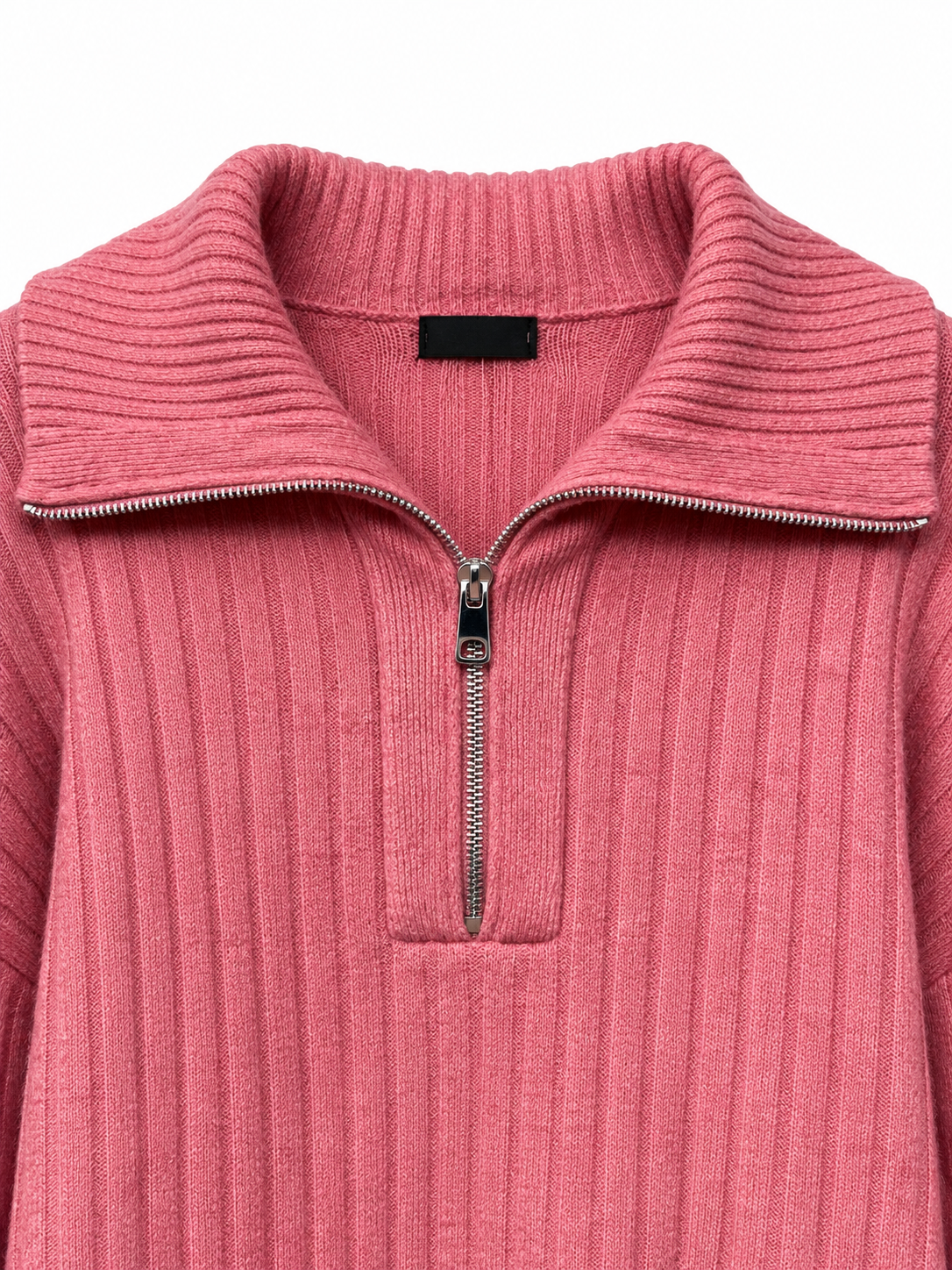 Ribbed Half-Zip Sweater — 2