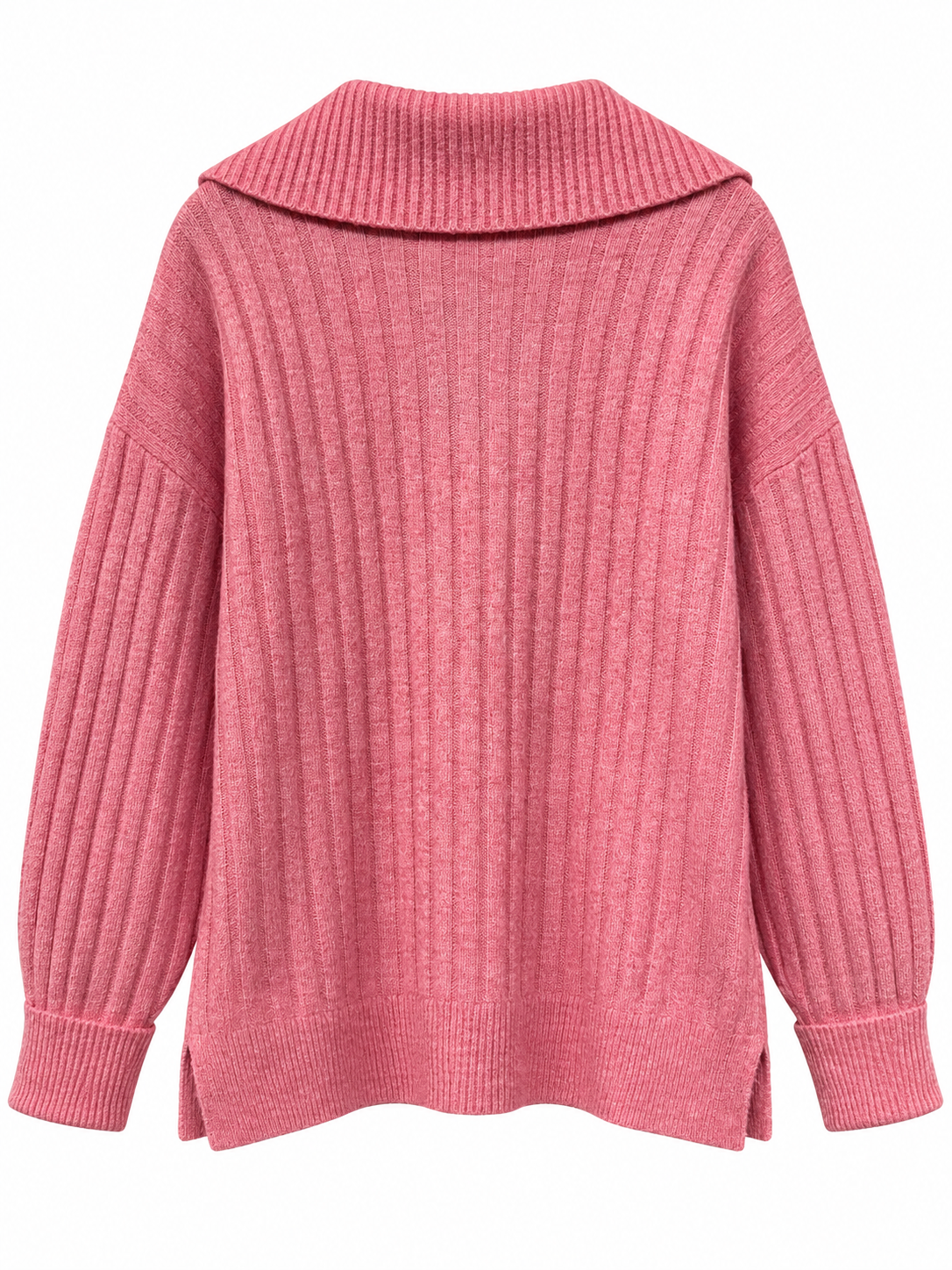 Ribbed Half-Zip Sweater — 4