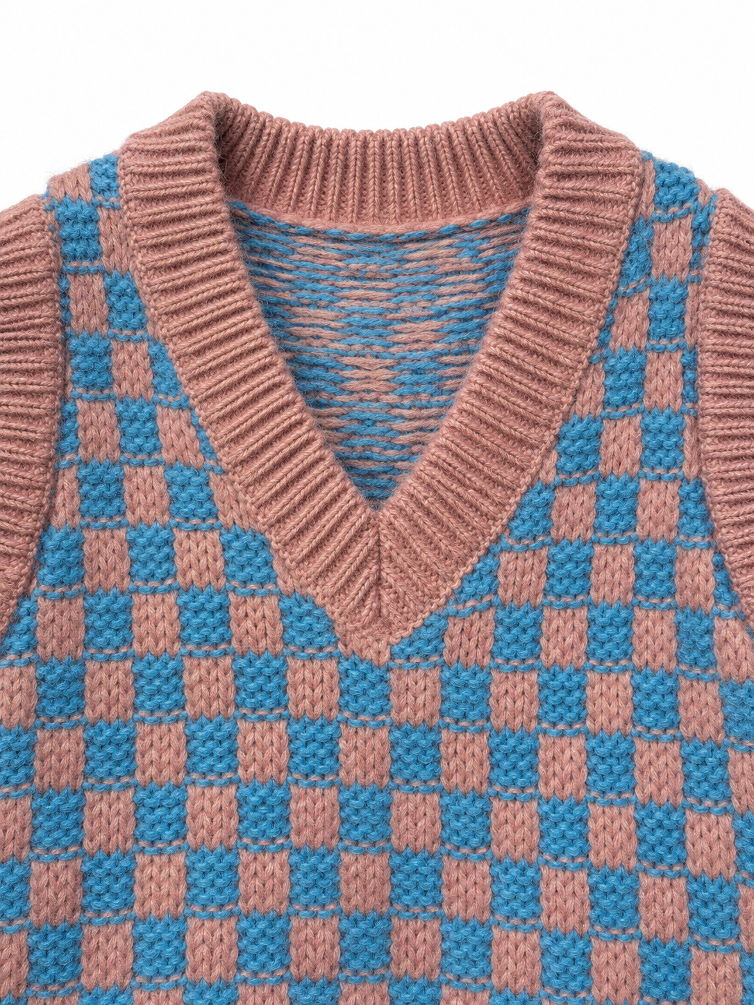 Knitted V-Neck Sweater Vest — 2
