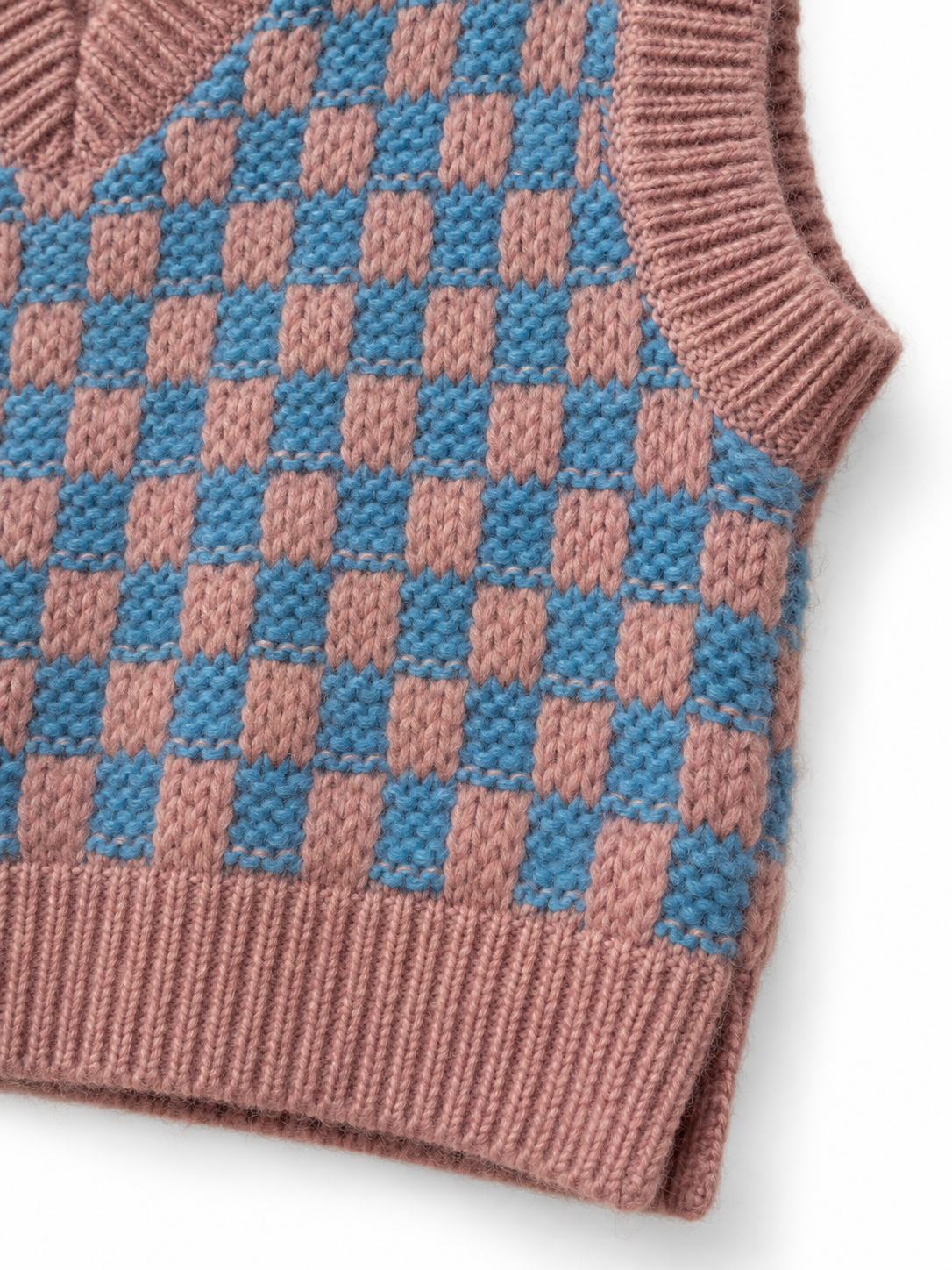 Knitted V-Neck Sweater Vest — 3