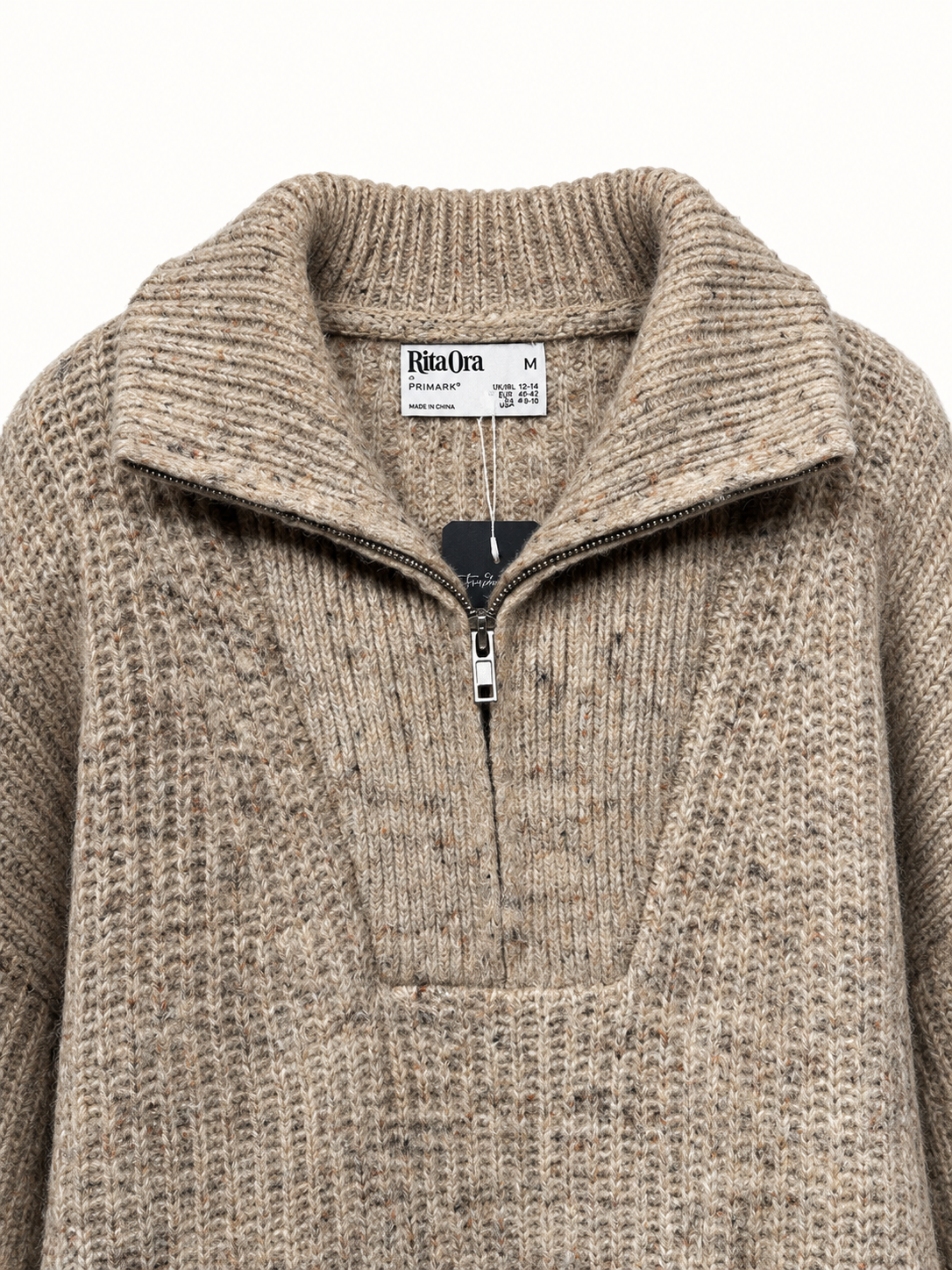 Textured Half-Zip Knit Sweater — 2