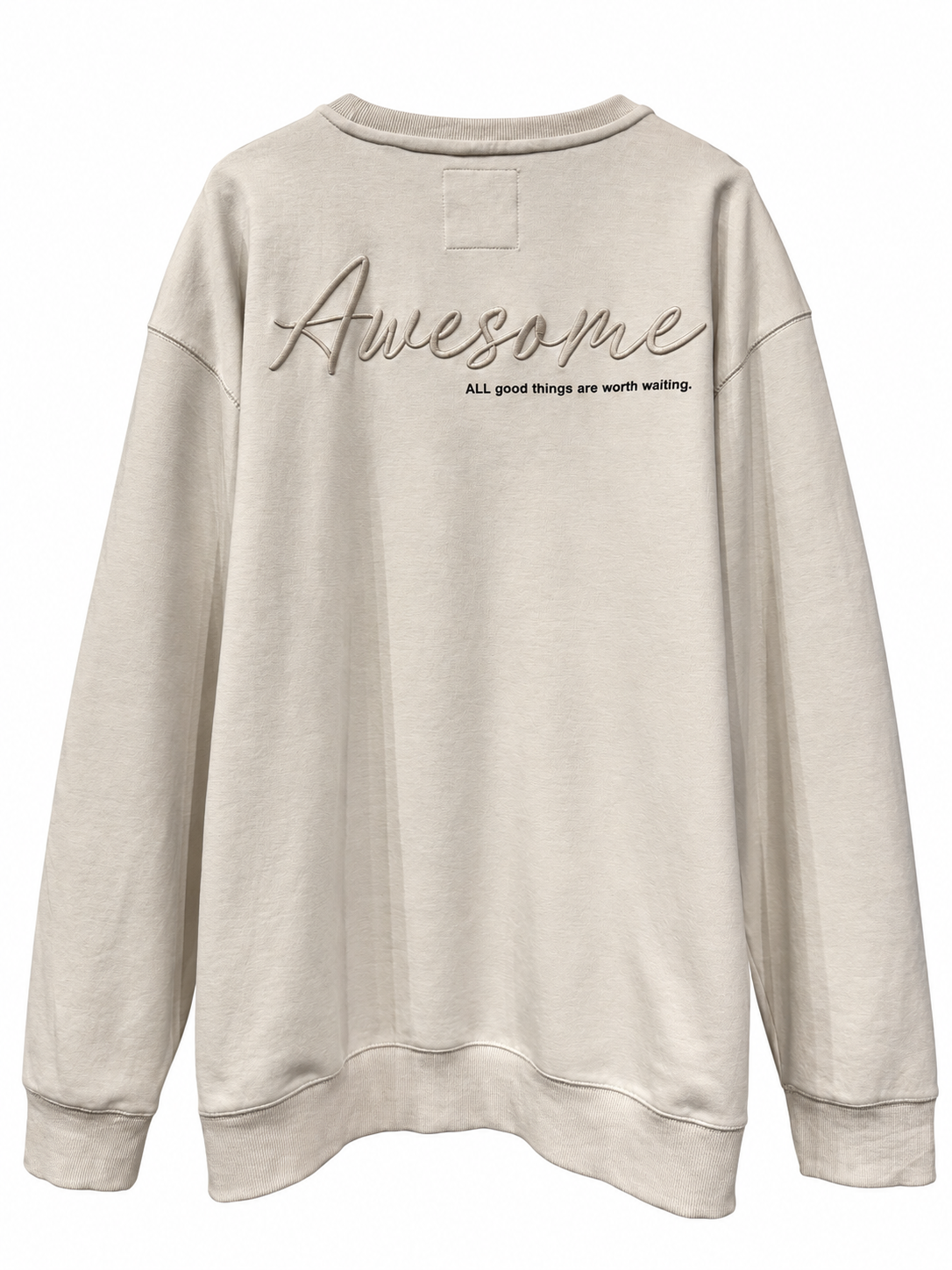 Beige Graphic Sweatshirt — 4