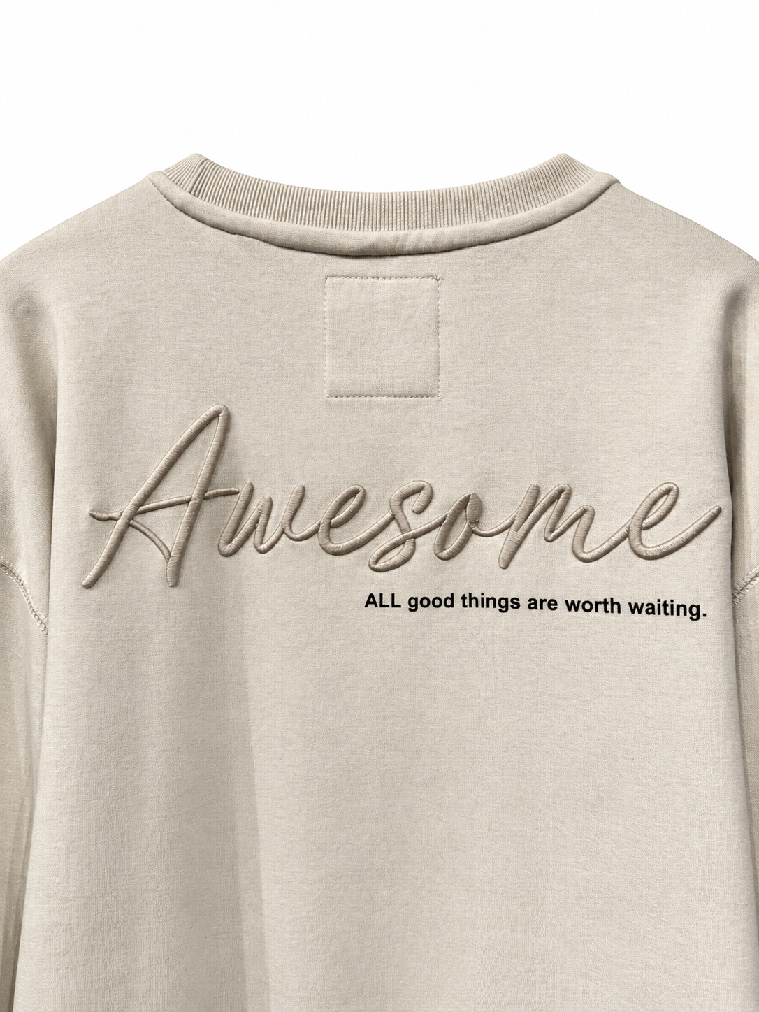 Beige Graphic Sweatshirt — 5