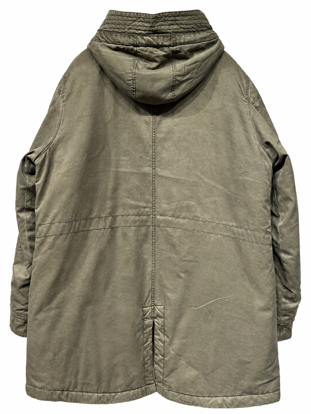 Olive Green Sherpa-Lined Hooded Parka — 4