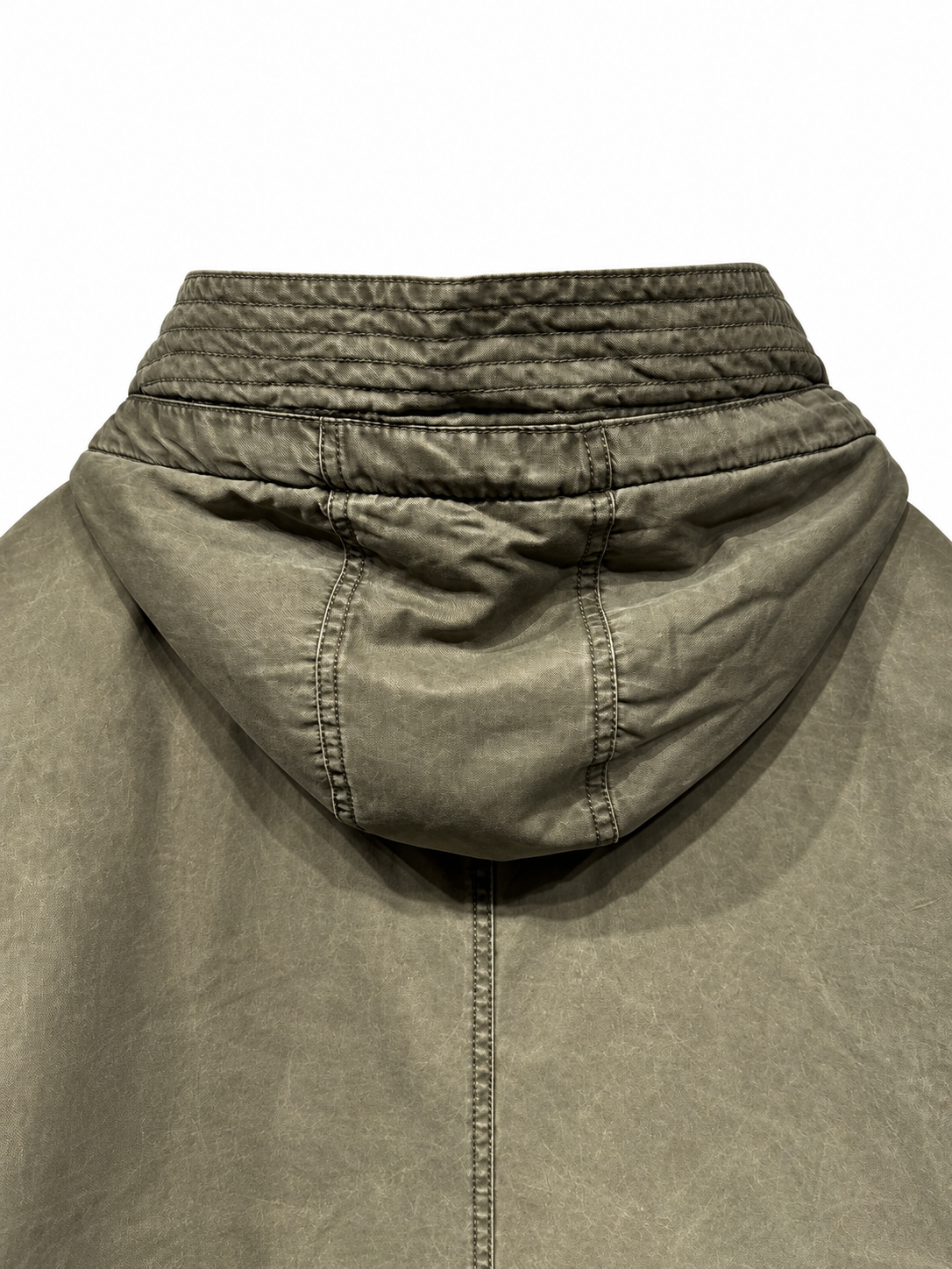 Olive Green Sherpa-Lined Hooded Parka — 5